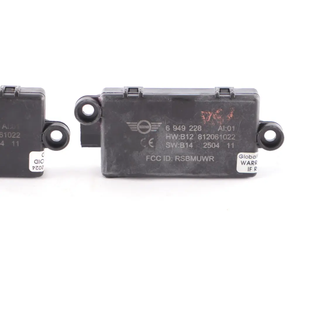 2 x Mini Cooper R52 Convertible DWA Door Alarm System Module Unit Set - SKU 6949228-1 - Part number 6949228