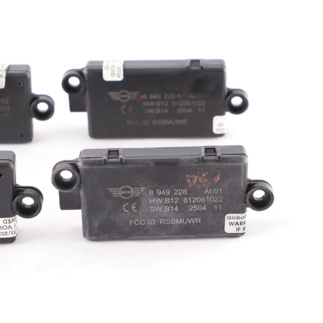4 x Mini Cooper R52 Cabrio DWA Tür alarm anlage Modul satz - SKU 6949228-2 - Teilenummer 6949228