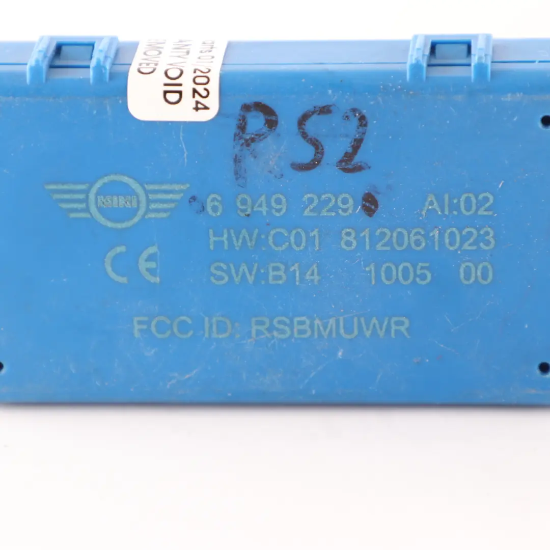 2 x Mini R52 Cabrio DWA Tür alarm anlage Modul Steuergerät Set - SKU 6949229-1 - Teilenummer 6949229