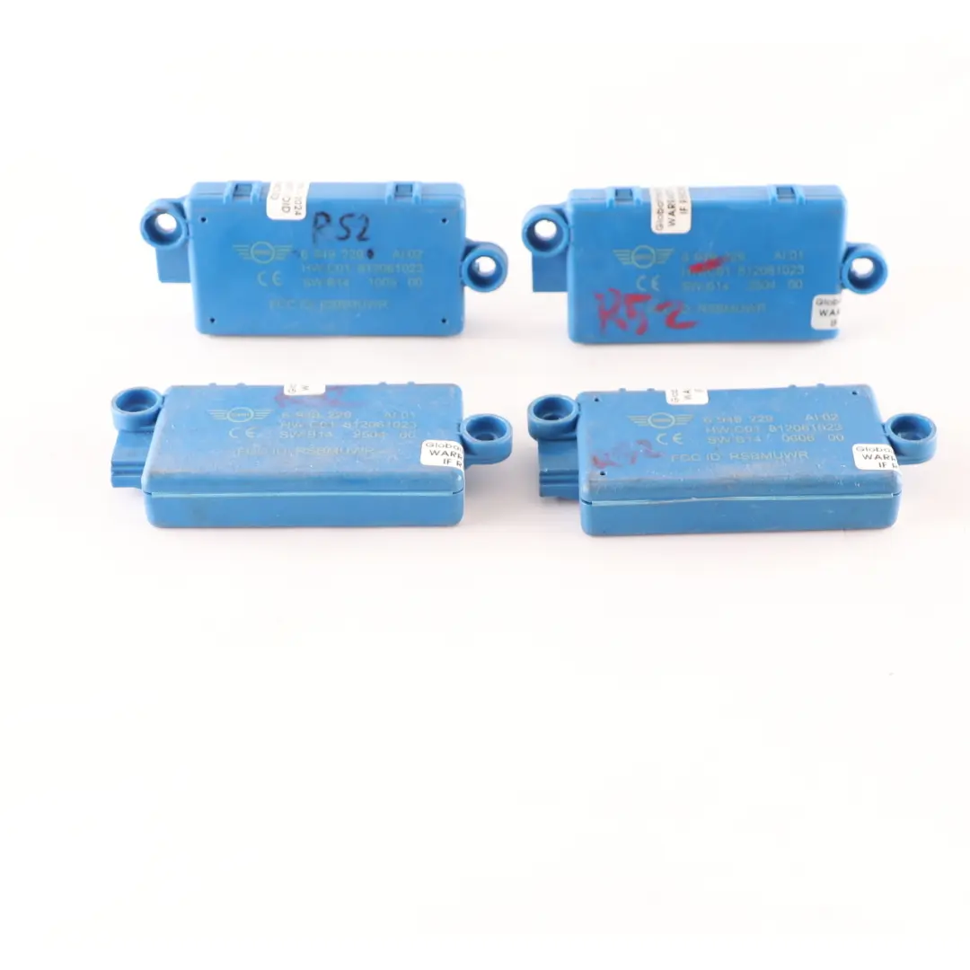 DWA Sistema allarme porta Modulo Unità controllo Set per 4 x Mini R52 Cabrio con numero di parte 6949229 4 x Mini R52 Cabrio DWA Sistema allarme porta Modulo Unità controllo Set - SKU 6949229-2 - Numero di parte 6949229