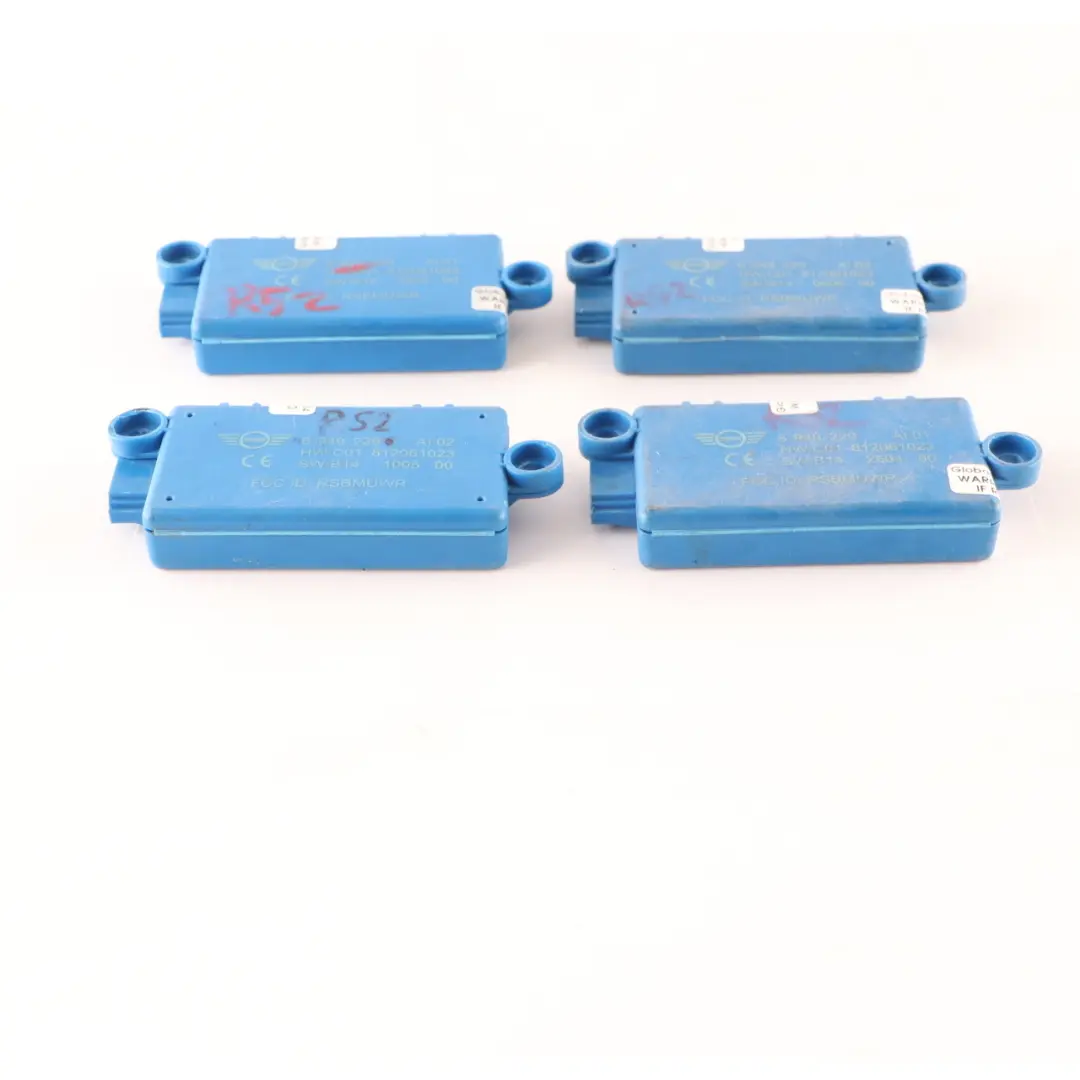 4 x Mini R52 Cabrio DWA Sistema allarme porta Modulo Unità controllo Set - SKU 6949229-2 - Numero di parte 6949229