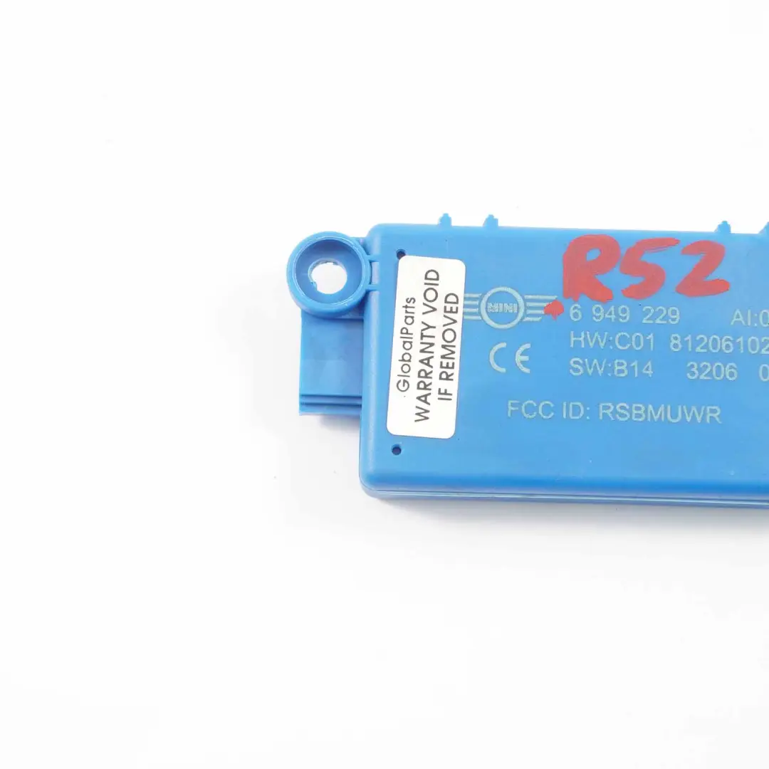 Mini R52 Cabrio Convertible DWA Moduł Systemu Alarmowego - SKU 6949229 - Numer Części 6949229