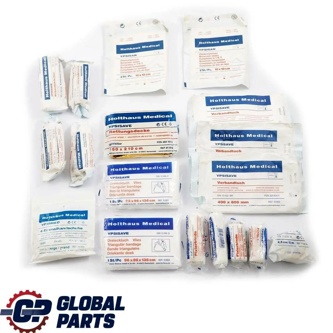 Universal First Aid Kit medico di emergenza Pouch Nero per BMW con numero di parte 6949966 BMW Universal First Aid Kit medico di emergenza Pouch Nero - SKU 6949966 - Numero di parte 6949966