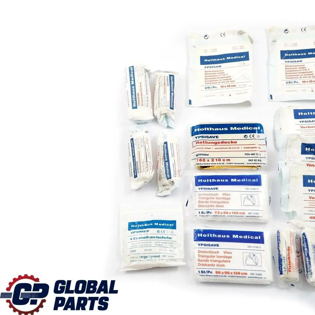 BMW Universal First Aid Emergency Medical Kit Pouch Black - SKU 6949966 - Part number 6949966