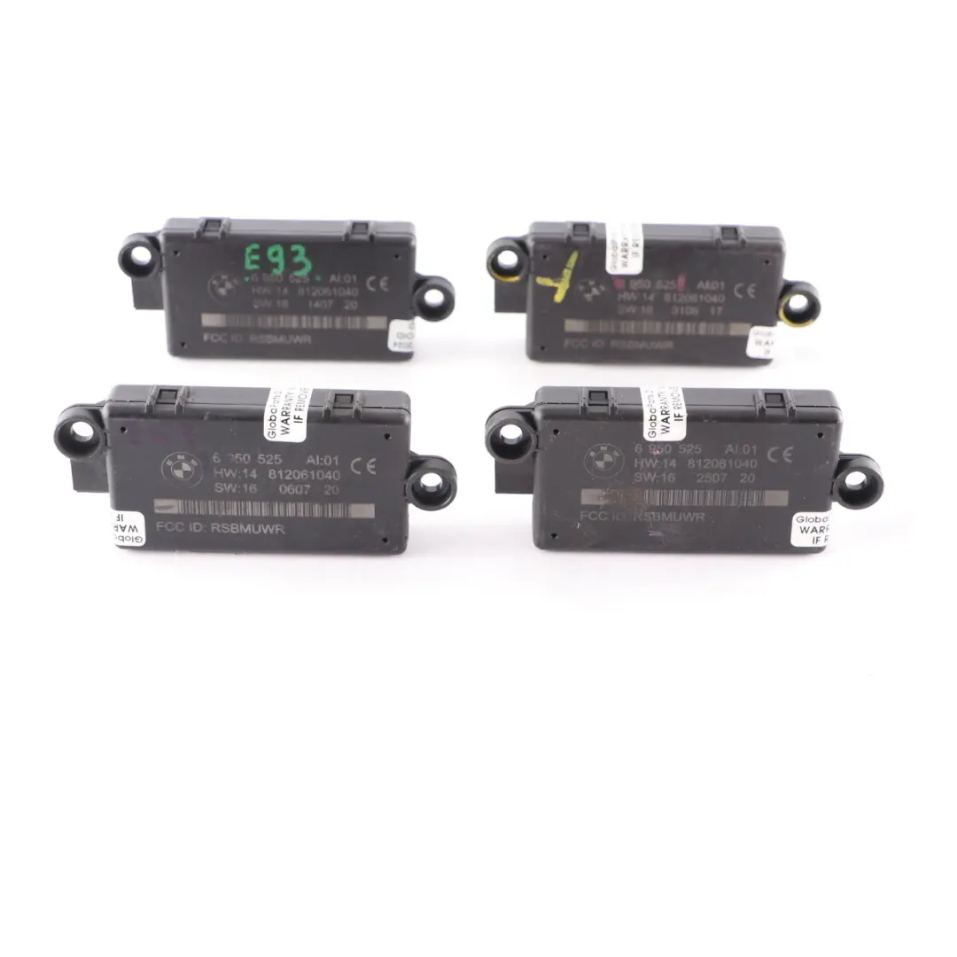 4 x BMW E63 E93 Module système d'alarme Capteur Ensemble contrôle DWA - SKU 6950525-2 - Numéro de pièce 6950525