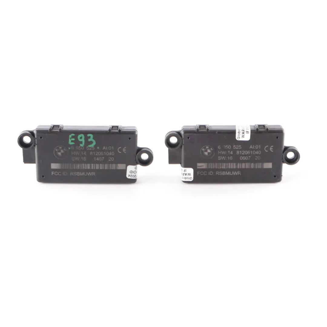 2 x BMW E63 E64 E93 Alarm System Module Sensor DWA Control Unit Set - SKU 6950525-1 - Part number 6950525