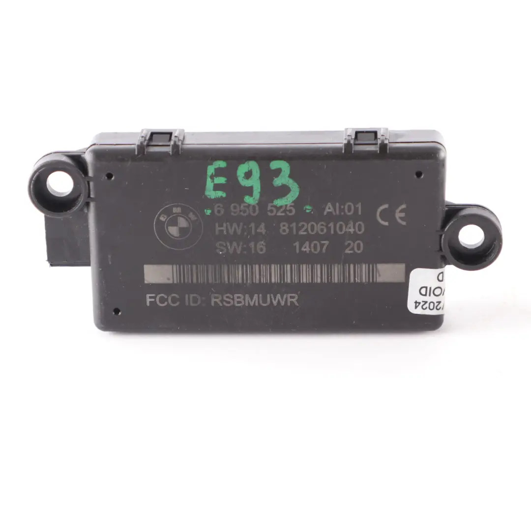 2 x BMW E63 E64 E93 Alarm System Module Sensor DWA Control Unit Set - SKU 6950525-1 - Part number 6950525