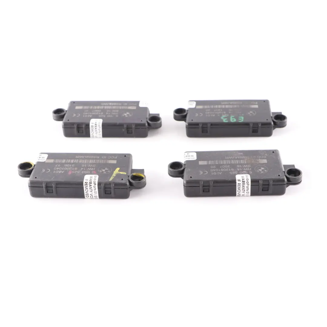 4 x BMW E63 E64 E93 Módulo Sistema Alarma Sensor DWA Unidad Control Set - SKU 6950525-2 - Número de pieza 6950525