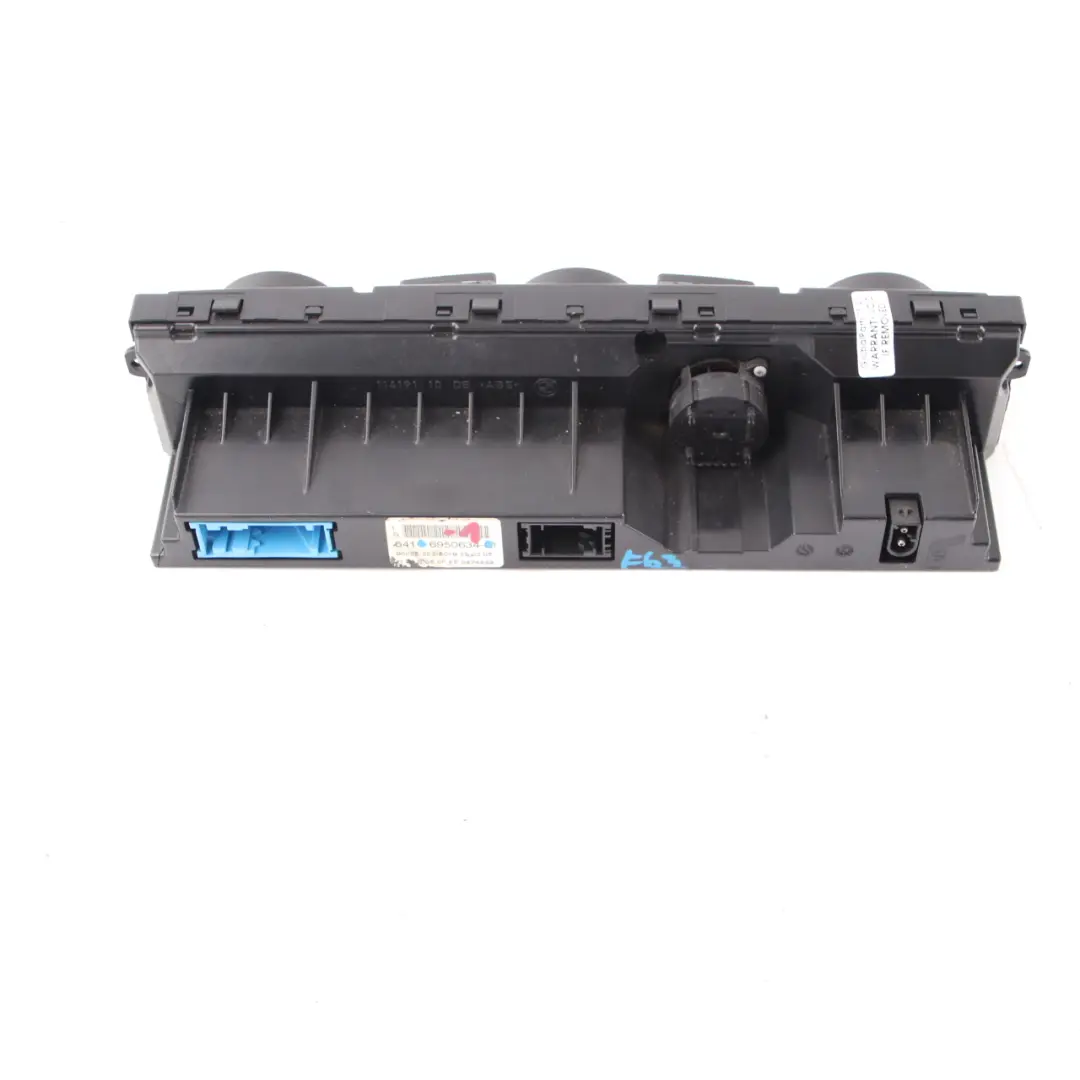 Conditioning Panel BMW E60 E61 E63 Control Unit Automatic A/C High to Air with Part number 6950634 Air Conditioning Panel BMW E60 E61 E63 Control Unit Automatic A/C High - SKU 6950634-1 - Part number 6950634