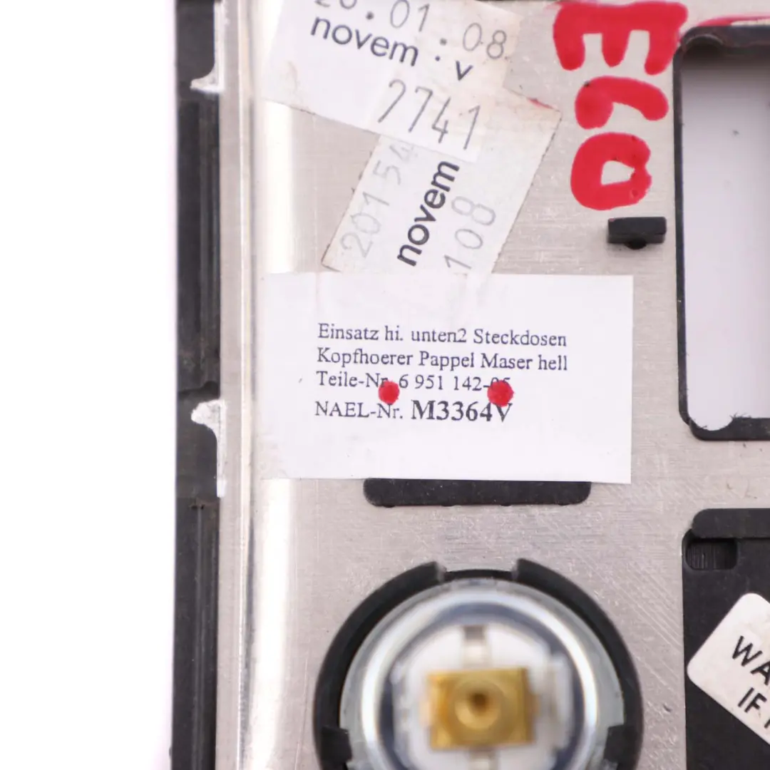 Abdeckung Verkleidung Ziggarenanzünder Anzünder für BMW 5 er E60 E61 mit Teilenummer 6951142 BMW 5 er E60 E61 Abdeckung Verkleidung Ziggarenanzünder Anzünder - SKU 6951142 - Teilenummer 6951142