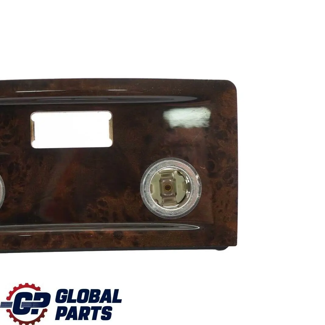 Trim Panel Centre Console Wood Poplar Dark to BMW 5 Series E60 E61 Cover with Part number 6951150 BMW 5 Series E60 E61 Cover Trim Panel Centre Console Wood Poplar Dark - SKU 6951150 - Part number 6951150