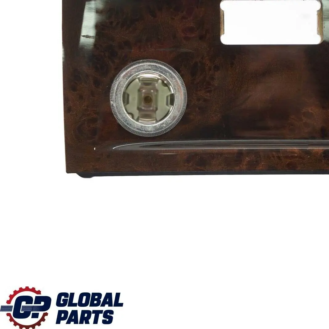 Trim Panel Centre Console Wood Poplar Dark to BMW 5 Series E60 E61 Cover with Part number 6951150 BMW 5 Series E60 E61 Cover Trim Panel Centre Console Wood Poplar Dark - SKU 6951150 - Part number 6951150