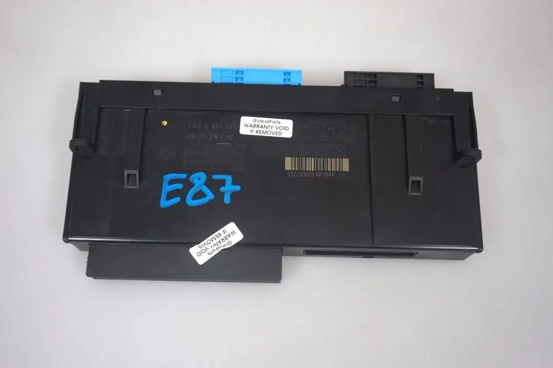 ECU Body Control Module Unit PL2 JBBFE 3165 to BMW 1 Series E87 with Part number 6951537 BMW 1 Series E87 ECU Body Control Module Unit PL2 JBBFE 3165 - SKU 6951537 - Part number 6951537