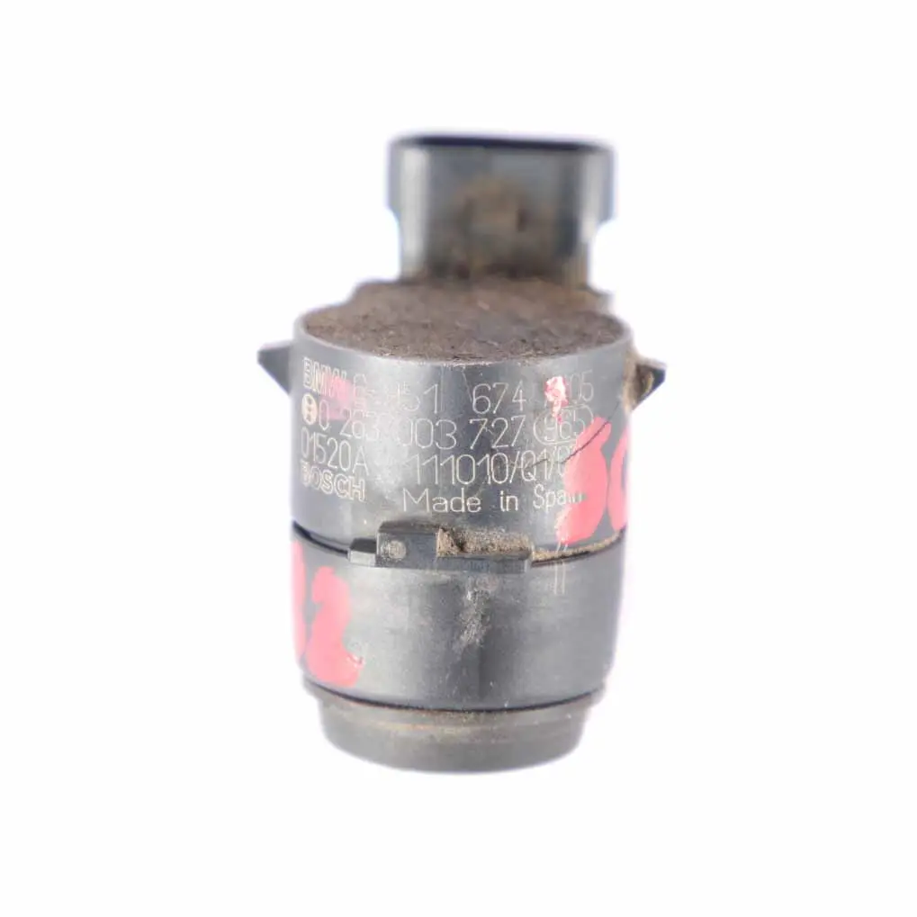 PDC Parking Sensor Ultrasonic Sparkling Graphite A22 to BMW E81 E87 E90 with Part number 6951674 BMW E81 E87 E90 PDC Parking Sensor Ultrasonic Sparkling Graphite A22 - SKU 6951674 - Part number 6951674