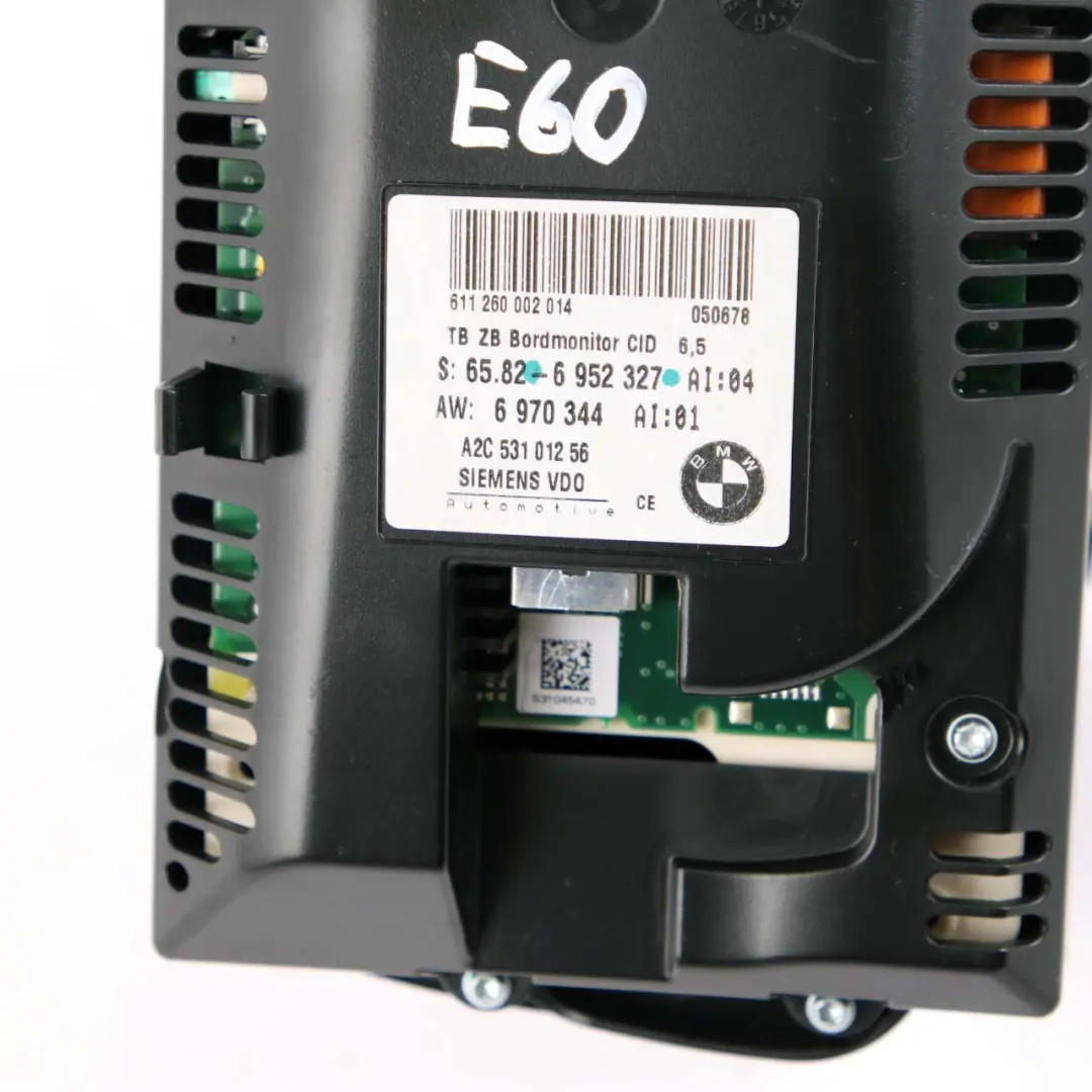 Bord Monitor BMW E60 E63 Navigations Display 6,5" für mit Teilenummer 6952327 Bord Monitor BMW E60 E63 Navigations Display 6,5" - SKU 6952327 - Teilenummer 6952327