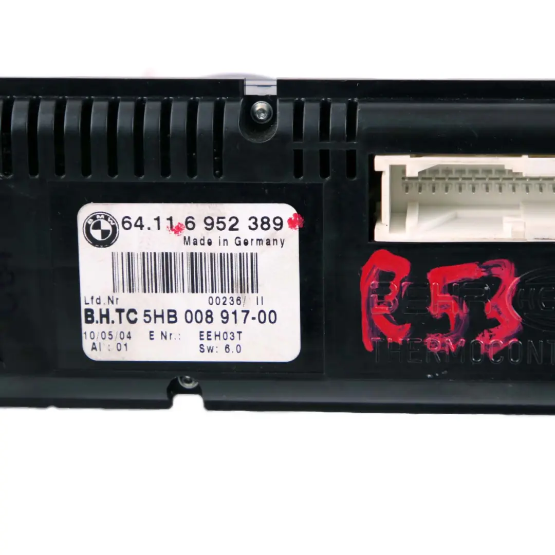 Heizungs Automatik Bedien Feld Klima Anlage für Mini Cooper R50 R52 R53 mit Teilenummer 6952389 Mini Cooper R50 R52 R53 Heizungs Automatik Bedien Feld Klima Anlage - SKU 6952389 - Teilenummer 6952389