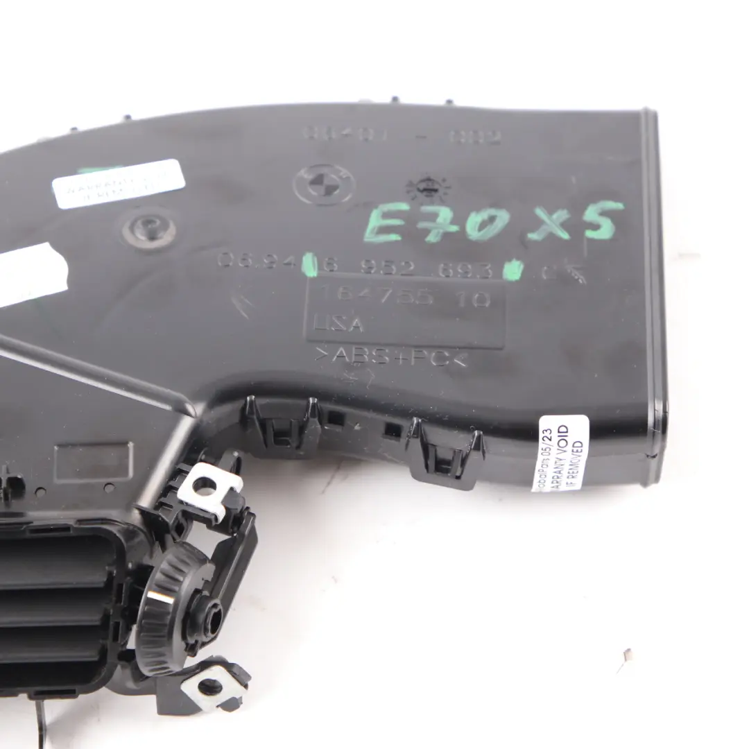 Lewa Kratka Nawiewu Słupka do BMW X5 E70 o numerze 6952693 BMW X5 E70 Lewa Kratka Nawiewu Słupka - SKU 6952693 - Numer Części 6952693