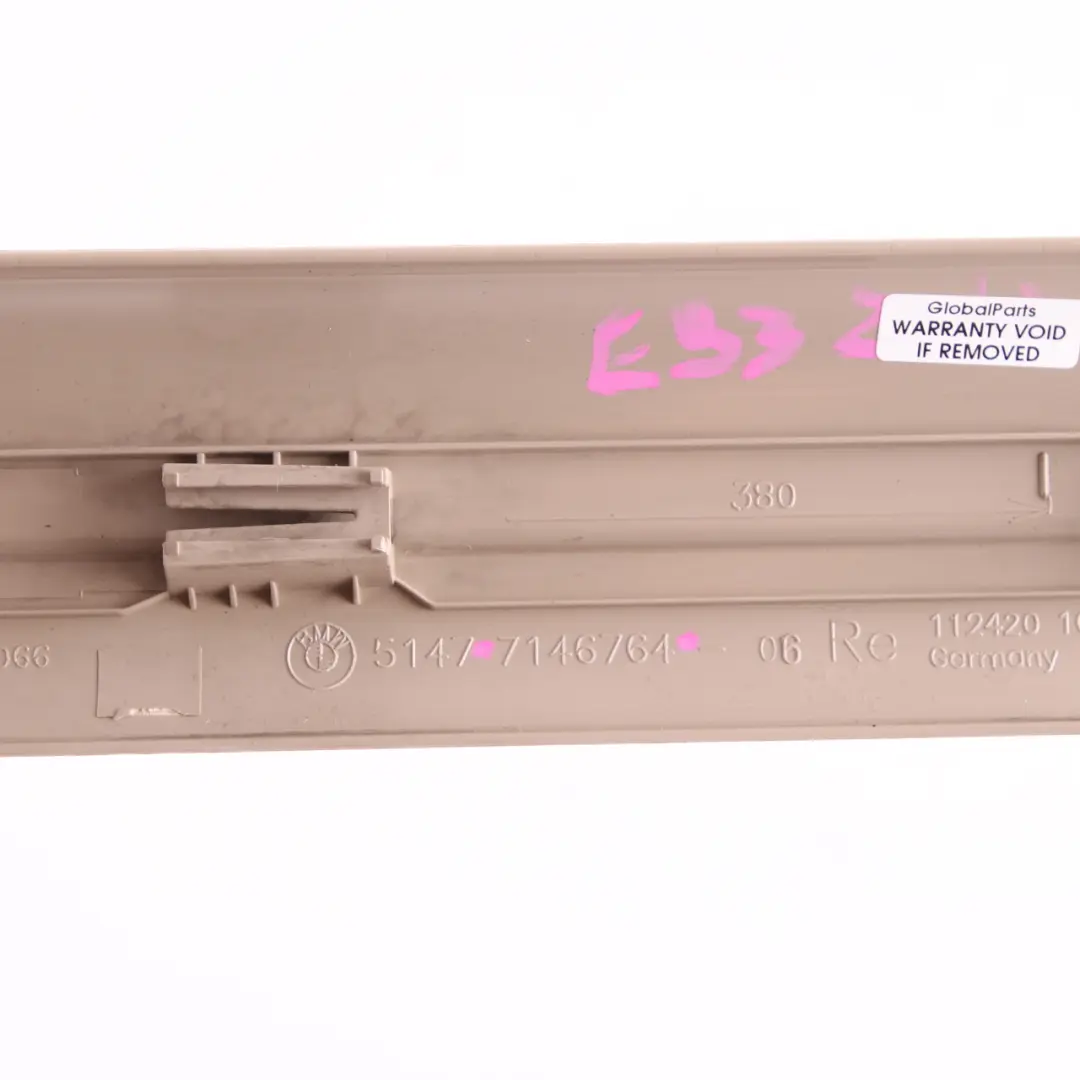 BMW E92 E93 Tapa Entrada Delantera Derecha Beige 7146764 - SKU 6952918 - Número de pieza 6952918