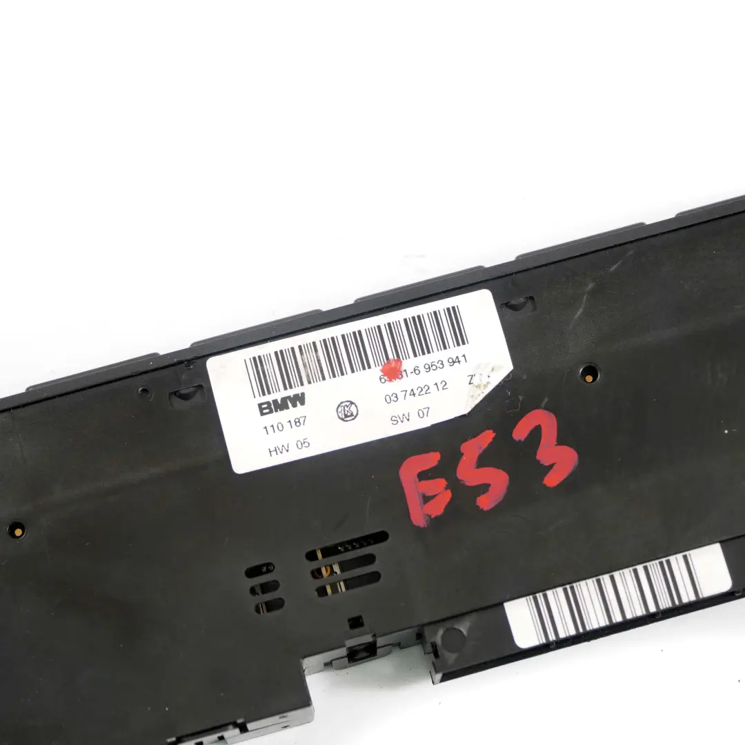 BMW X5 E53 Panel Control Interruptores Consola Central PDC DSC Seat Heather - SKU 6953941 - Número de pieza 6949441