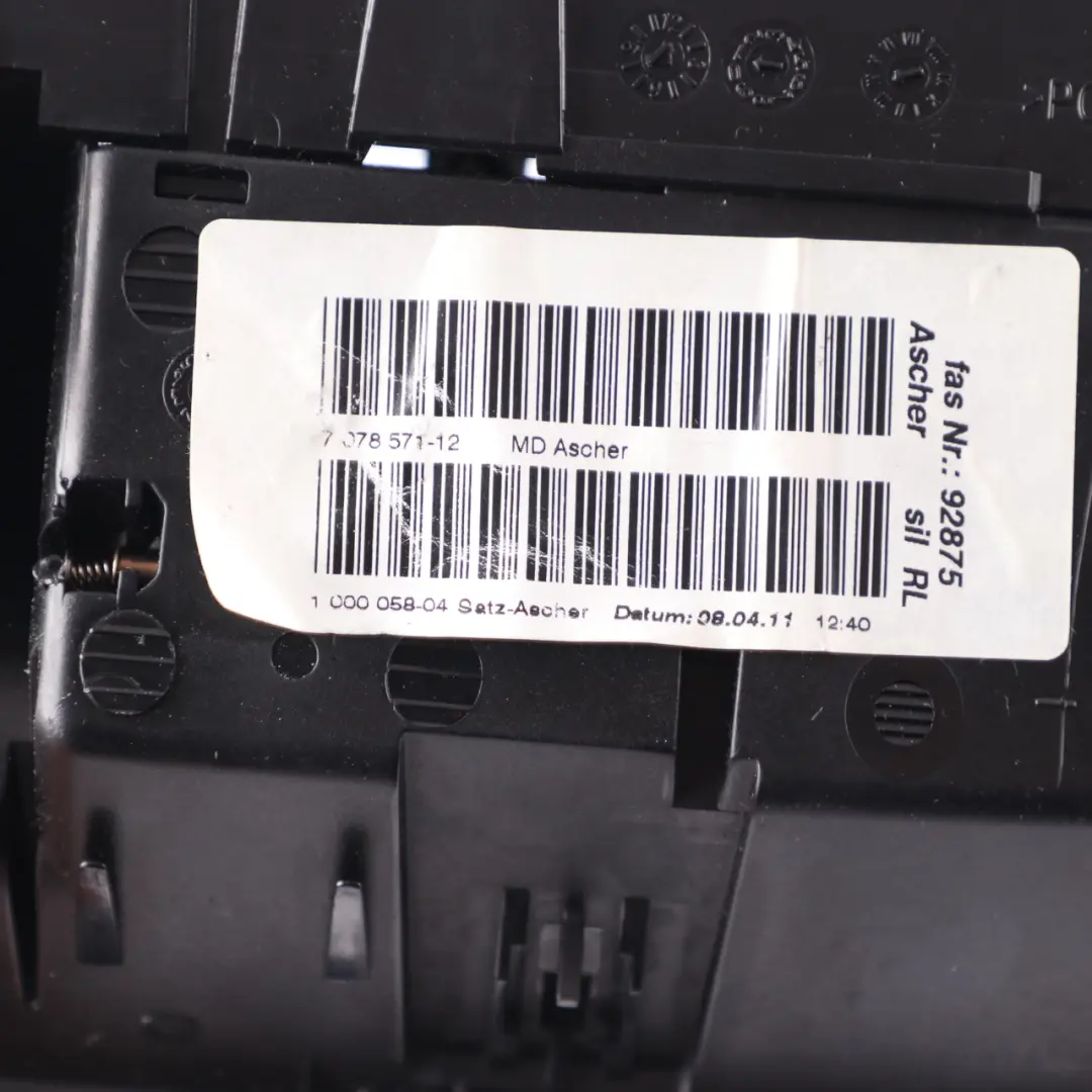 BMW E81 E87 Console Centrale Cendrier Avant Décor Titan Mat 7078571 - SKU 6954113 - Numéro de pièce 6954113