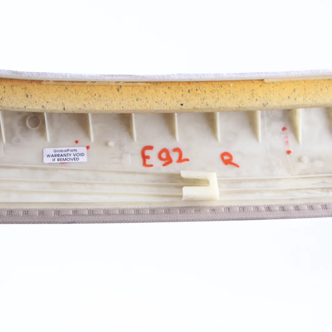 Couverture Visiere Colonne-A avant Droit Creme Beige pour BMW E92 à propos du numéro de pièce 6954668 BMW E92 Couverture Visiere Colonne-A avant Droit Creme Beige - SKU 6954668 - Numéro de pièce 6954668