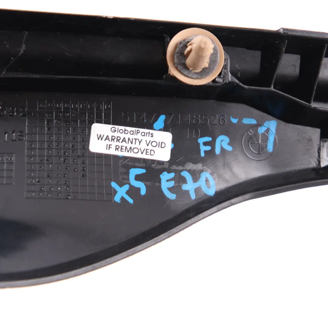 BMW X5 E70 Trim Cover Strip Entrance Front Right O/S Inner Sill Back - SKU 6954906-1 - Part number 6954906