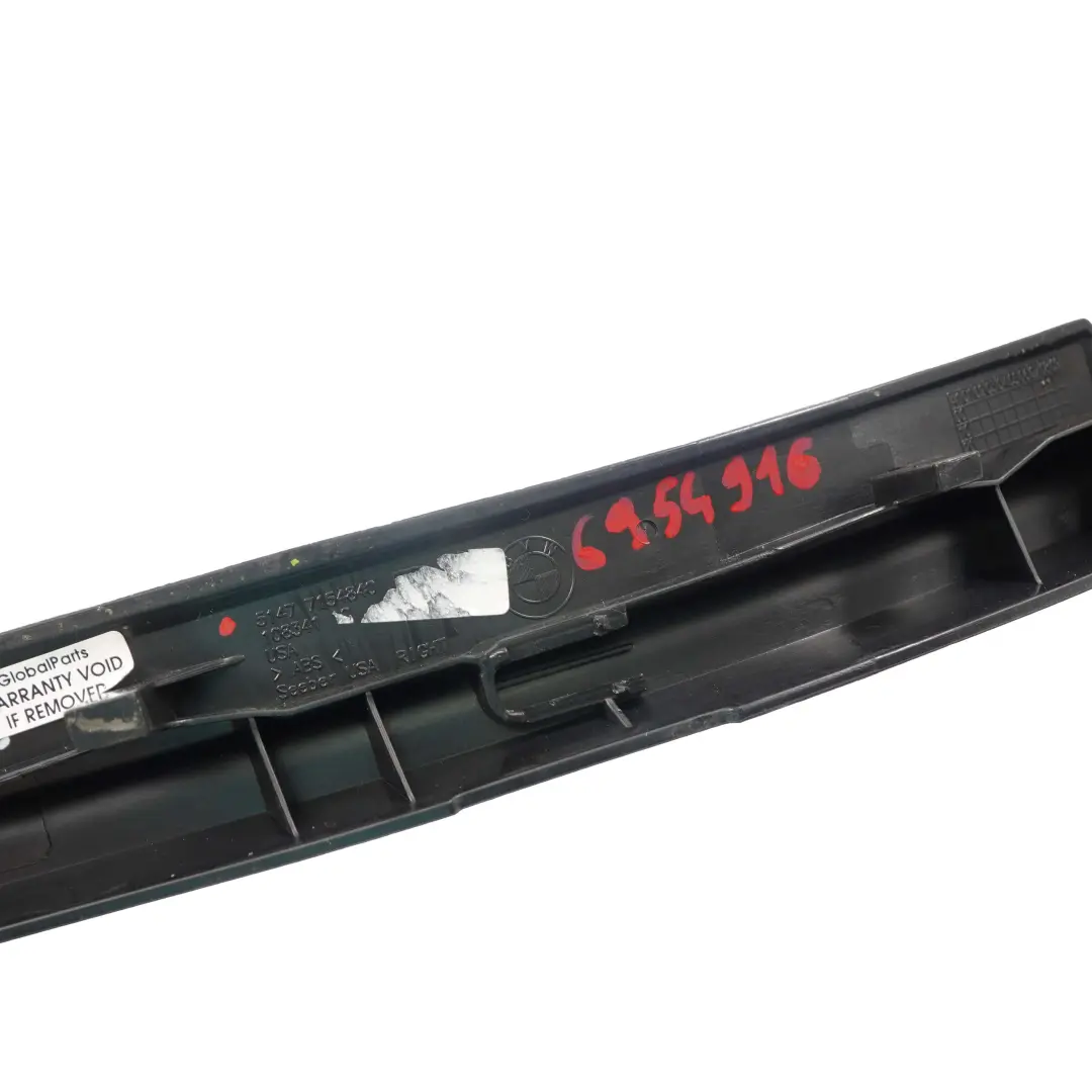 Door Entrance Strip BMW X5 E70 Door Rear Right O/S Outside Trim Panel to with Part number 6954916 Door Entrance Strip BMW X5 E70 Door Rear Right O/S Outside Trim Panel - SKU 6954916 - Part number 6954916