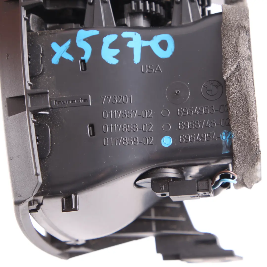 Rejilla de Aire Fresco BMW X5 X6 E70 E71 Consola Trasera Conducto Gris para con número de pieza 6954954 Rejilla de Aire Fresco BMW X5 X6 E70 E71 Consola Trasera Conducto Gris - SKU 6954954 - Número de pieza 6954954