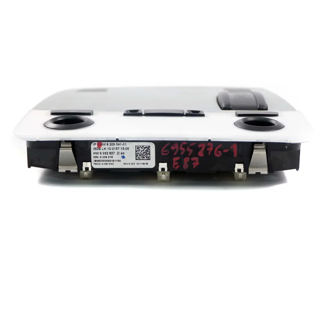 BMW E81 E82 E87 Unidad Interruptor Delantero Luz Techo Alaskagrau Gris - SKU 6955276-1 - Número de pieza 6955276