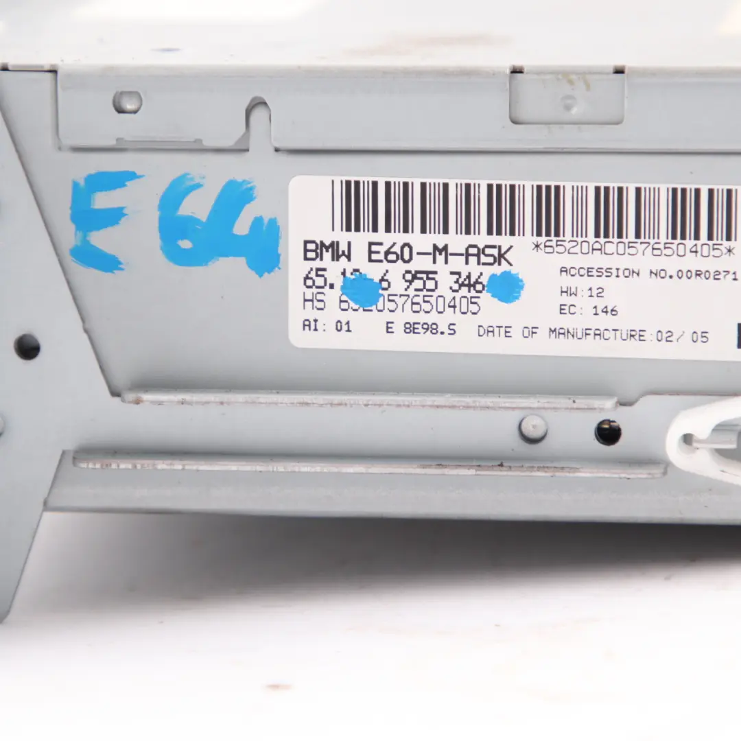 BMW E60 E61 M-ASK Contrôleur de Système Audio CD Unité Principale 6983843 - SKU 6955346 - Numéro de pièce 6955346