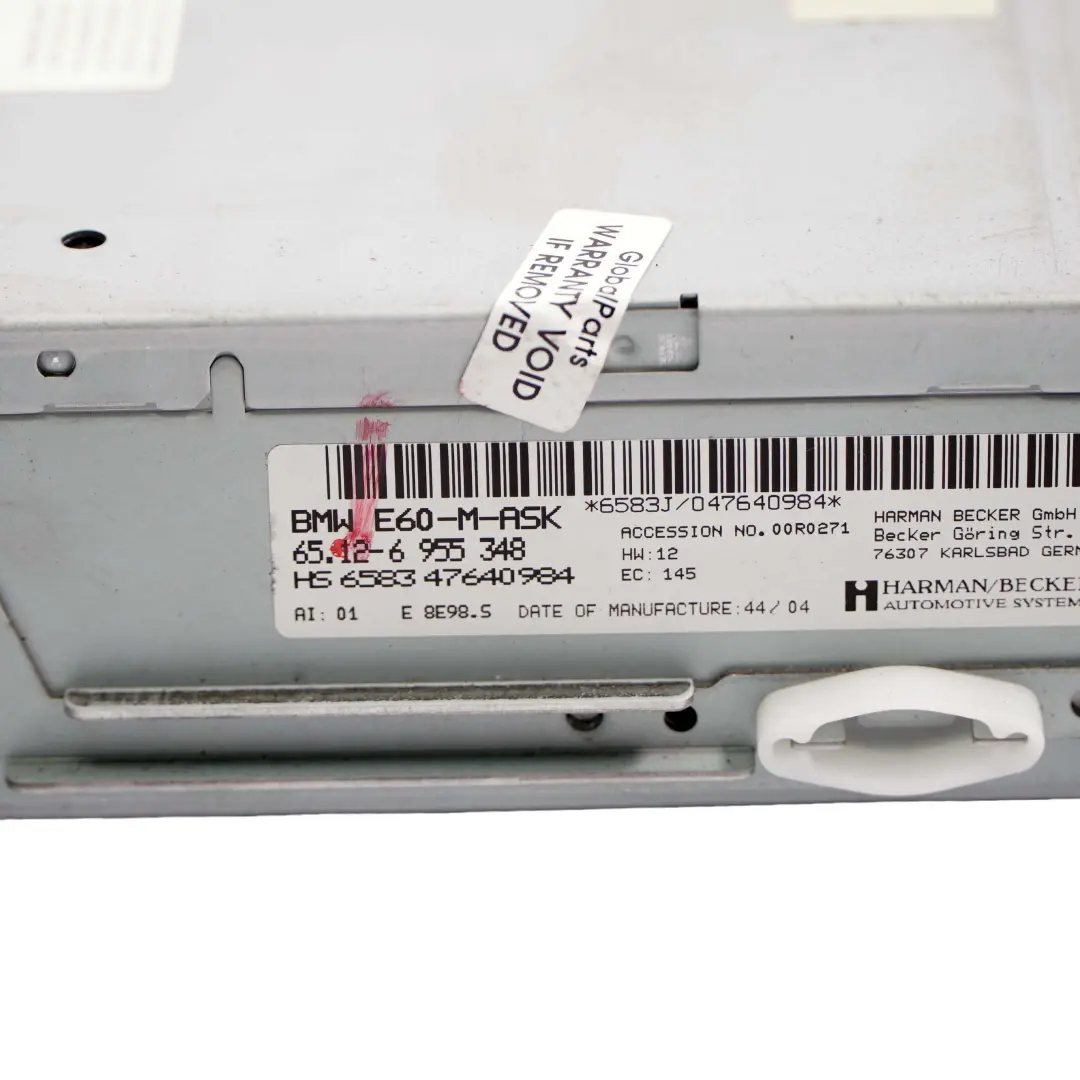 M-ASK M-Audio System Controller CD Spieler für BMW 5 6 er E60 E61 E63 mit Teilenummer 6955348 BMW 5 6 er E60 E61 E63 M-ASK M-Audio System Controller CD Spieler - SKU 6955348 - Teilenummer 6955348