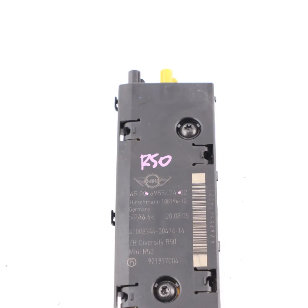 Aerial Antenna Amplifier Diversity Module Unit to Mini Cooper R50 R52 with Part number 6955474 Mini Cooper R50 R52 Aerial Antenna Amplifier Diversity Module Unit - SKU 6955474 - Part number 6955474