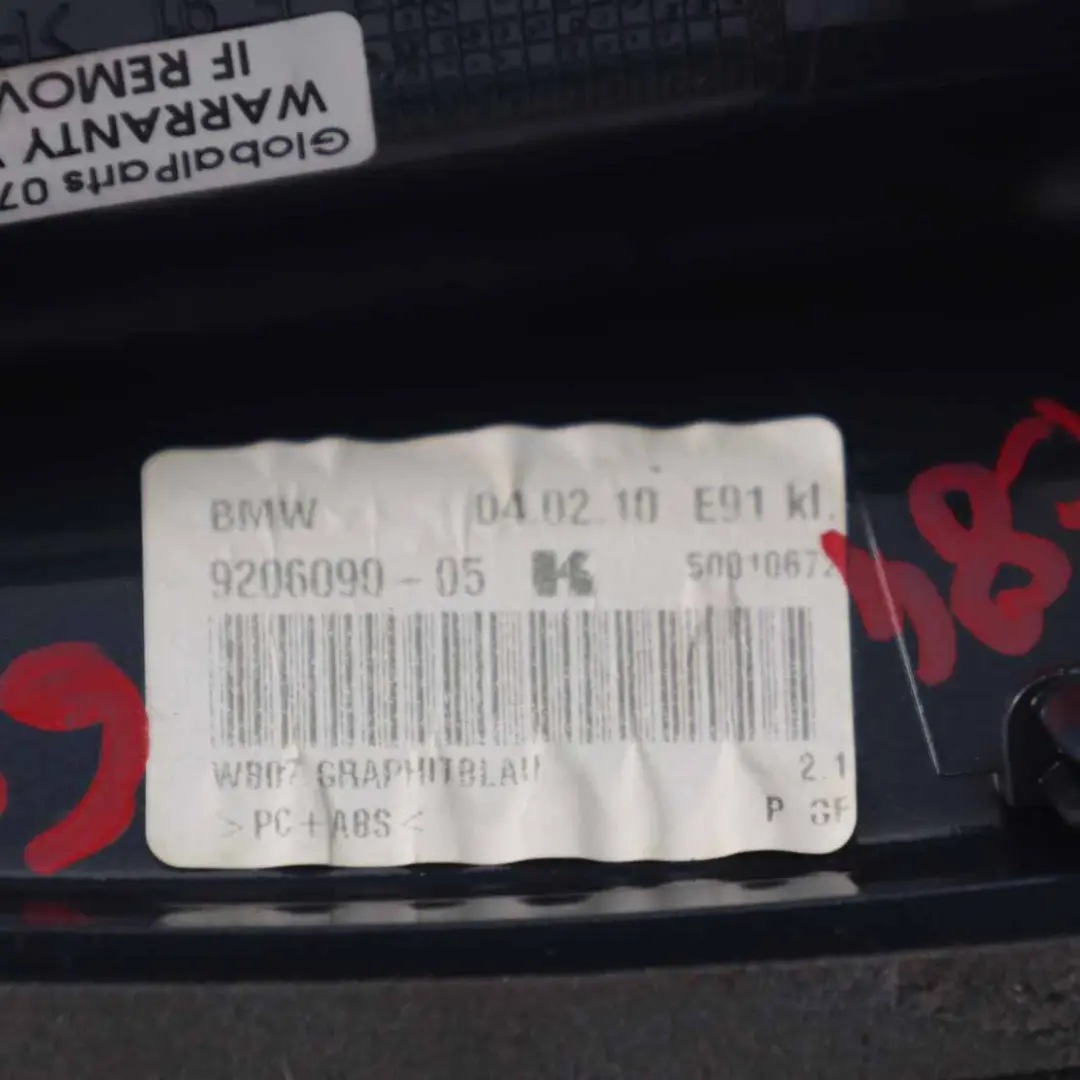  Cache Antenne BMW X1 E84 E91 Requin Aérien Toit Boîtier Graphite Bleu - B07 - SKU 6955557-GBM - Numéro de pièce 6955557