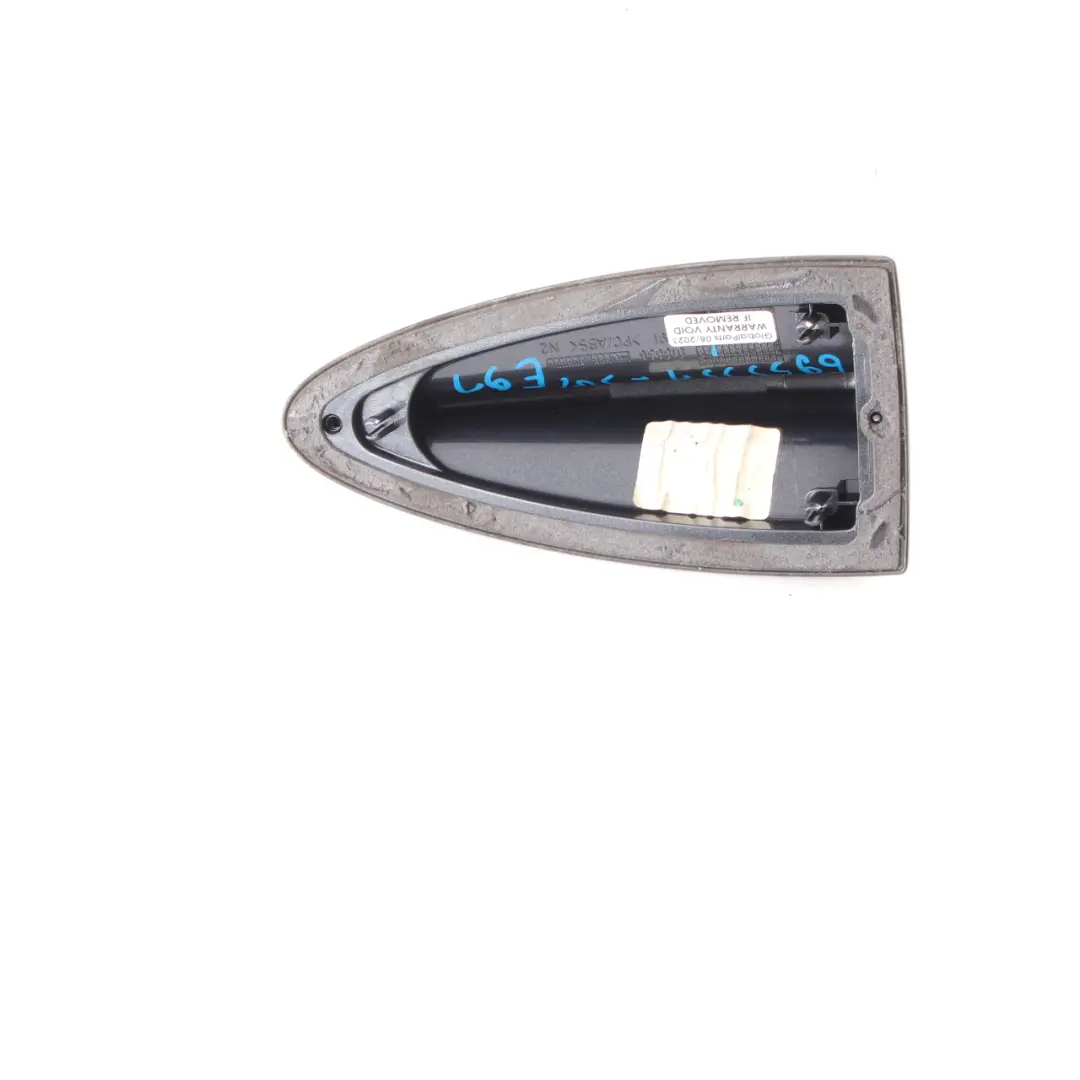 Shark Antena Antena Techo Carcasa Sparkling Graphite para BMW E91 E91N LCI con número de pieza 6955557 BMW E91 E91N LCI Shark Antena Antena Techo Carcasa Sparkling Graphite - SKU 6955557-SG1 - Número de pieza 6955557