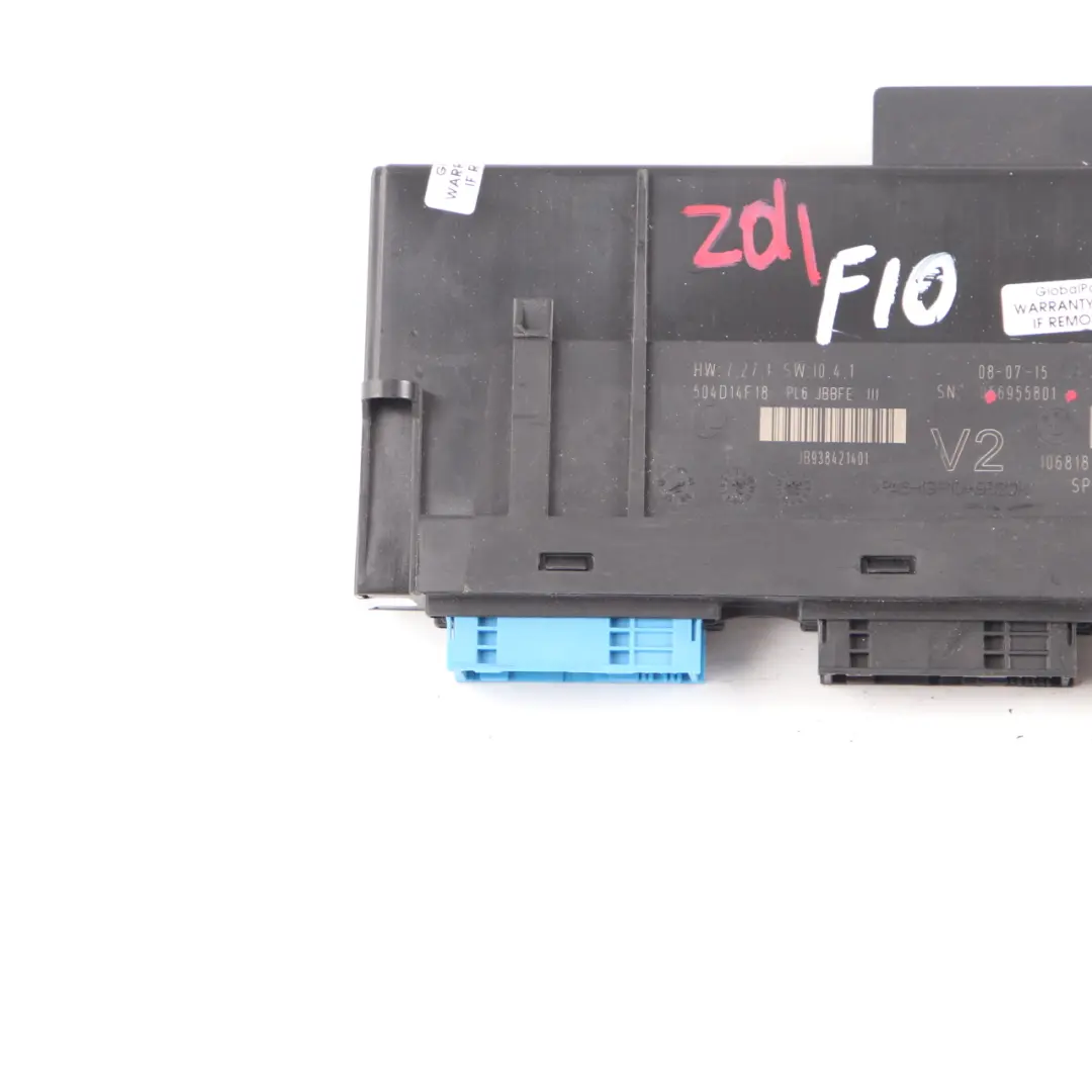 Body Control Module ECU Unit Junction Box PL6 JBBFE III V2 to BMW F10 with Part number 6955801 BMW F10 Body Control Module ECU Unit Junction Box PL6 JBBFE III V2 - SKU 6955801 - Part number 6955801