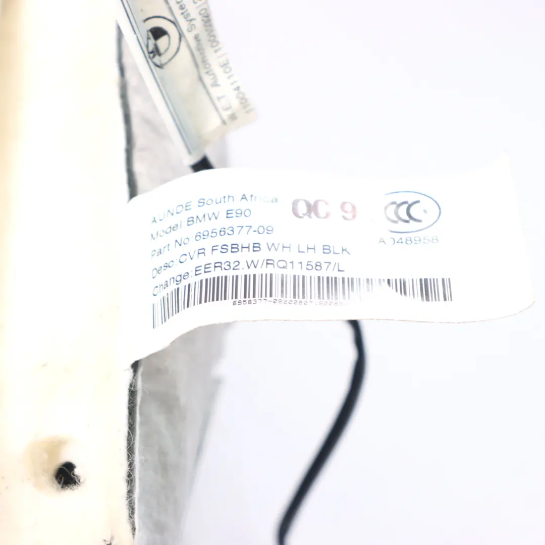 Sitzlehne BMW E90 E91 Vorne Links Beheizte Abdeckung Leder Dakota Schwarz für Sport mit Teilenummer 7246857 Sport Sitzlehne BMW E90 E91 Vorne Links Beheizte Abdeckung Leder Dakota Schwarz - SKU 6956377-3 - Teilenummer 7246857