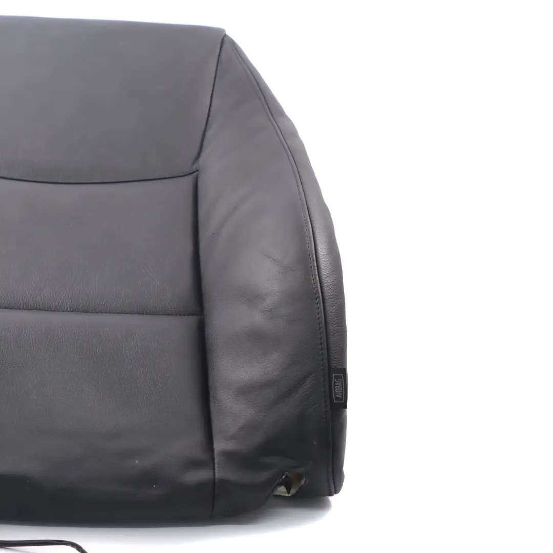 Respaldo Asiento Delantero Izquierdo Calefactable Cuero Dakota Negro para BMW E90 E91 con número de pieza 7246857 BMW E90 E91 Respaldo Asiento Delantero Izquierdo Calefactable Cuero Dakota Negro - SKU 6956377-3 - Número de pieza 7246857