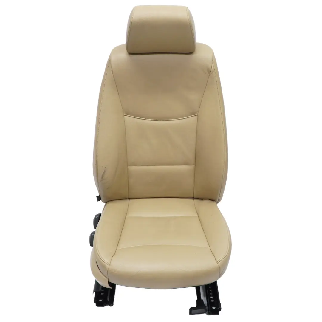 Siège intérieur en cuir avant droit Dakota Beige pour BMW E90 E91 à propos du numéro de pièce 6956382 BMW E90 E91 Siège intérieur en cuir avant droit Dakota Beige - SKU 6956382-3 - Numéro de pièce 6956382