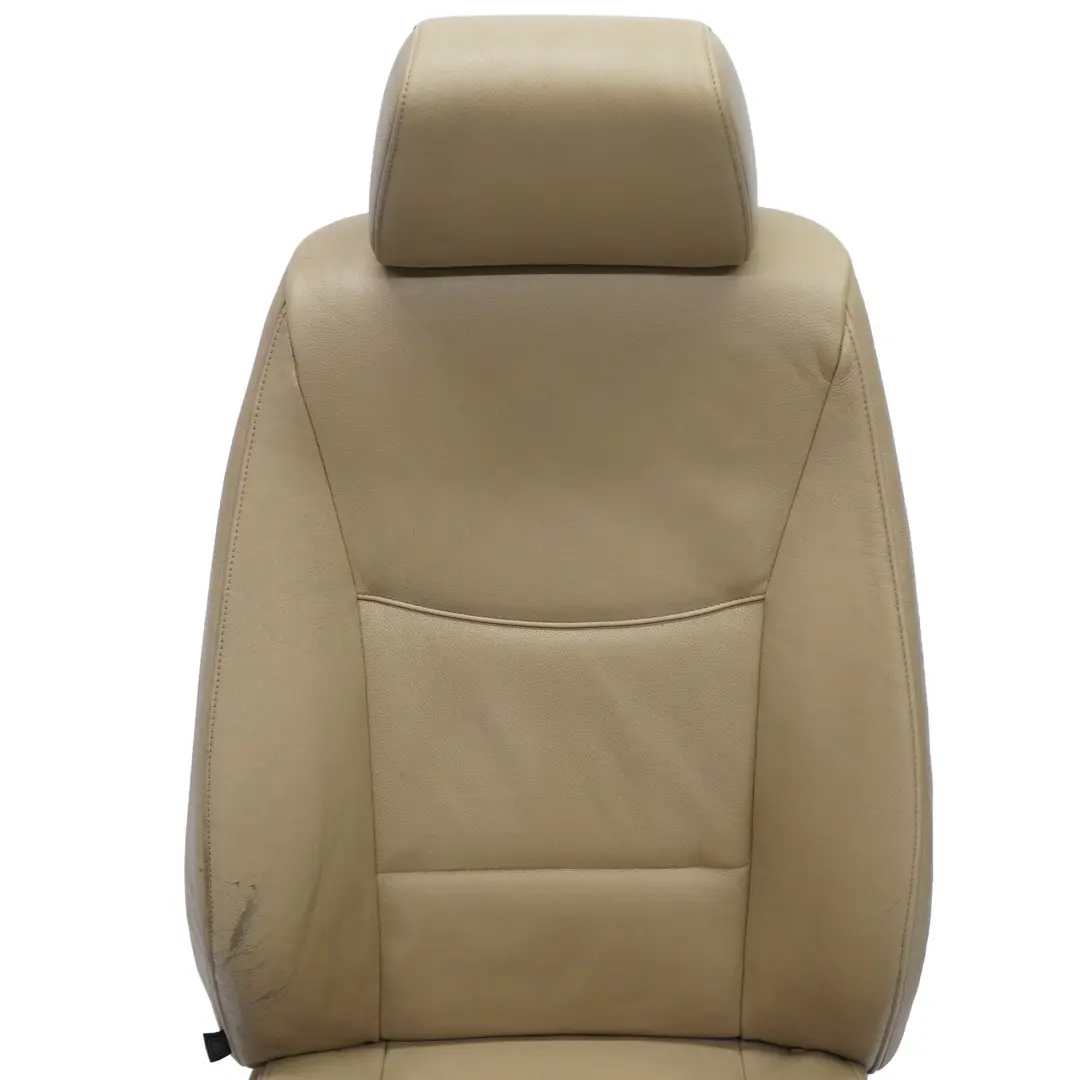 Cuero Interior Delantero Derecho Asiento Dakota Beige para BMW E90 E91 con número de pieza 6956382 BMW E90 E91 Cuero Interior Delantero Derecho Asiento Dakota Beige - SKU 6956382-3 - Número de pieza 6956382