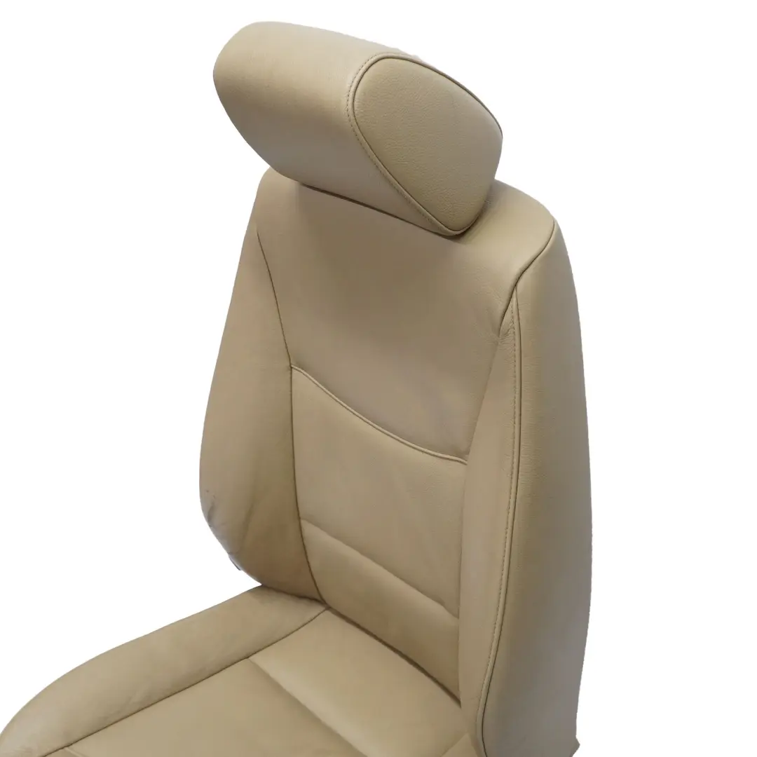 Leather Interior Front Right O/S Seat Dakota Beige to BMW E90 E91 with Part number 6956382 BMW E90 E91 Leather Interior Front Right O/S Seat Dakota Beige - SKU 6956382-3 - Part number 6956382