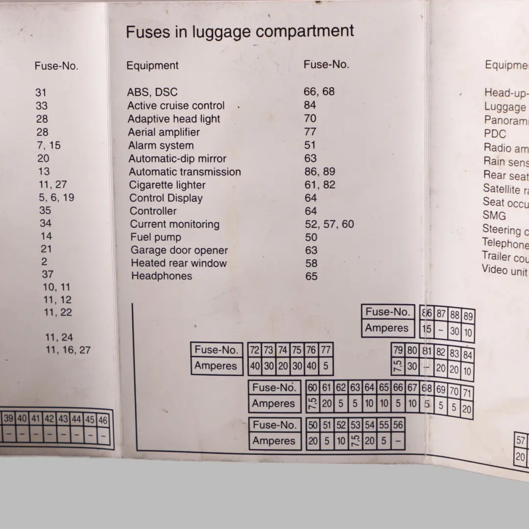 BMW E92 Hutablage Heckscheibe Kofferraum Kofferraum Anthrazit 6956522 - SKU 6956535 - Teilenummer 6956535