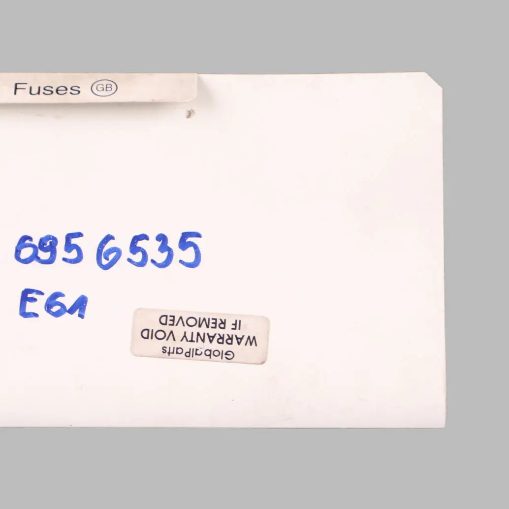 Fuse Location Diagram Map Fuse Grouping to BMW E61 with Part number 6956535 BMW E61 Fuse Location Diagram Map Fuse Grouping - SKU 6956535 - Part number 6956535
