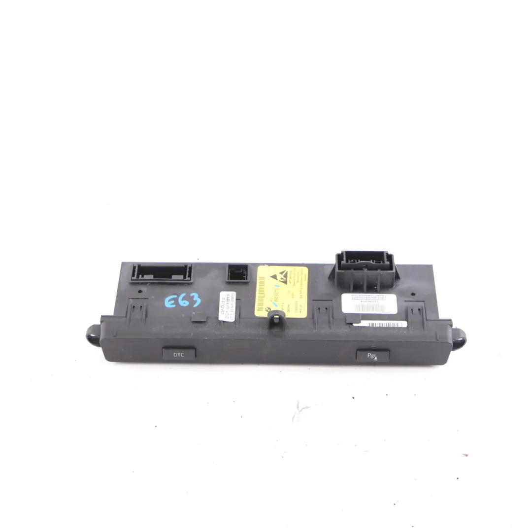 Centre Console DTC PDC Parking Sensor Switch Panel Button Unit to BMW E63 with Part number 6956670 BMW E63 Centre Console DTC PDC Parking Sensor Switch Panel Button Unit - SKU 6956670 - Part number 6956670