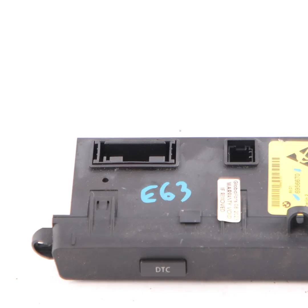 BMW E63 Centre Console DTC PDC Parking Sensor Switch Panel Button Unit - SKU 6956670 - Part number 6956670