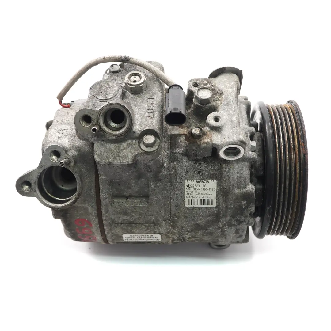 BMW E81 E87 E90 E91 E93 LCi N52 Air Conditioning A/C Compressor - SKU 6956716-1 - Part number 6956716