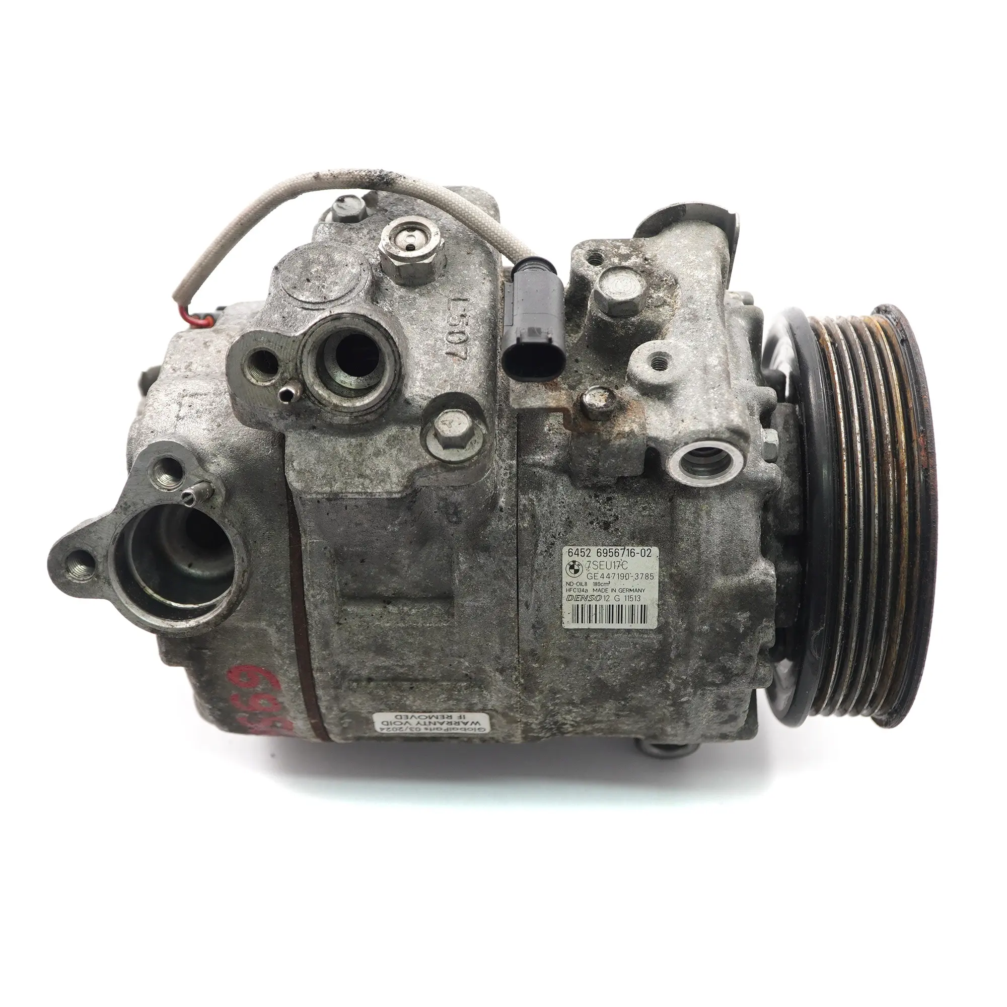 BMW E81 E87 E90 E91 E93 LCi N52 Air Conditioning A/C Compressor 6956716