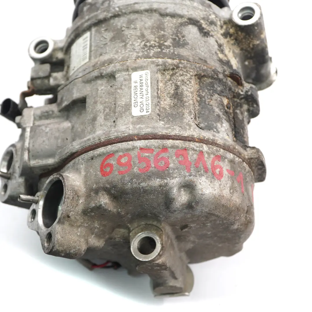 N52 Air Conditioning A/C Compressor to BMW E81 E87 E90 E91 E93 LCi with Part number 6956716 BMW E81 E87 E90 E91 E93 LCi N52 Air Conditioning A/C Compressor - SKU 6956716-1 - Part number 6956716