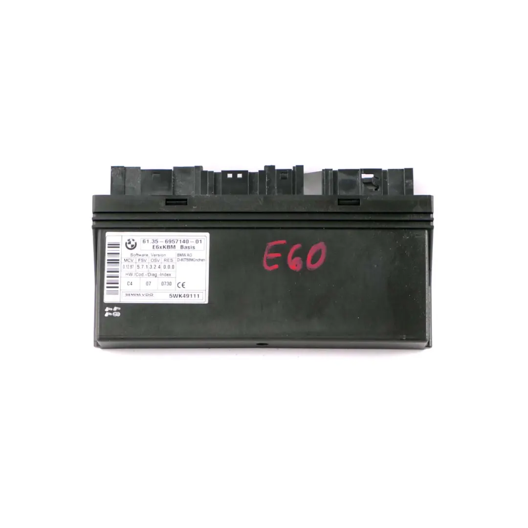 Body Control Module ECU Control Unit to BMW 5 6 Series E60 E63 E64 with Part number 6957140 BMW 5 6 Series E60 E63 E64 Body Control Module ECU Control Unit - SKU 6957140 - Part number 6957140
