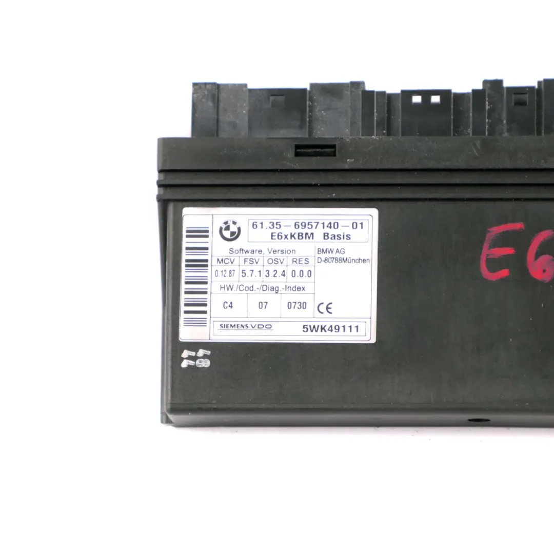 Corps Contrôle Modul ECU Unité contrôle pour BMW E60 E63 E64 à propos du numéro de pièce 6957140 BMW E60 E63 E64 Corps Contrôle Modul ECU Unité contrôle - SKU 6957140 - Numéro de pièce 6957140