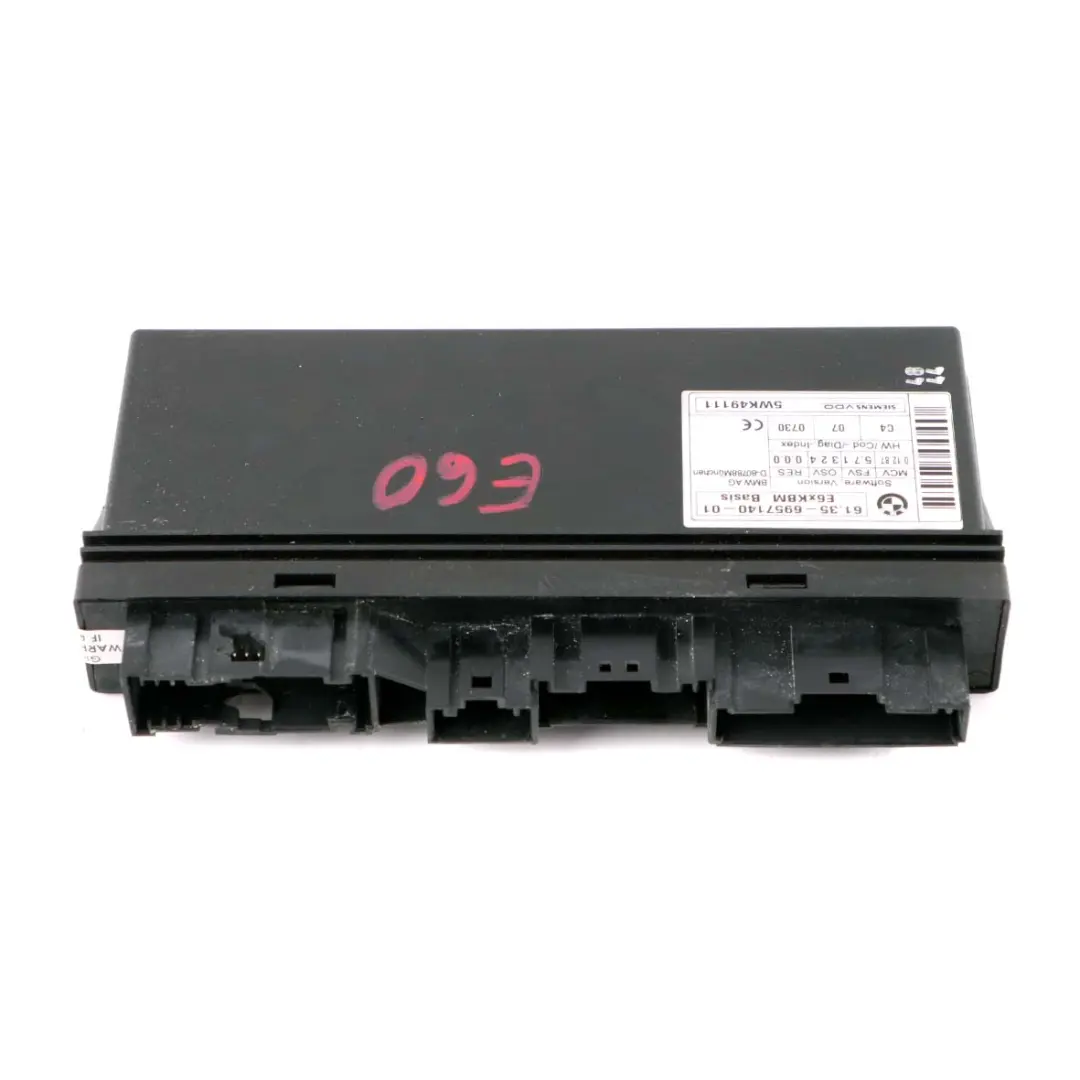 Cuerpo Control Módulo ECU Unidad de Control para BMW E60 E63 E64 con número de pieza 6957140 BMW E60 E63 E64 Cuerpo Control Módulo ECU Unidad de Control - SKU 6957140 - Número de pieza 6957140